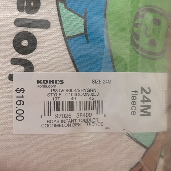 Jumping Beans Cocomelon fleece sweatshirt, 24M - Picture 6 of 6